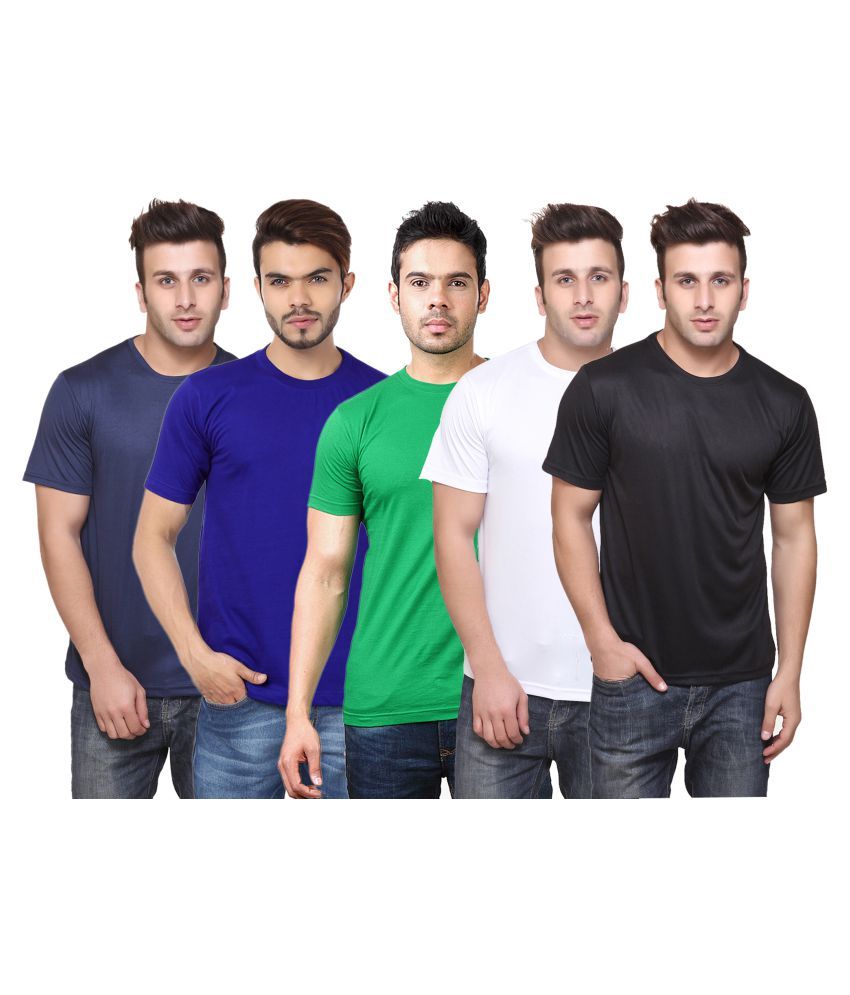     			FUNKY GUYS Multi Round T-Shirt Pack of 5