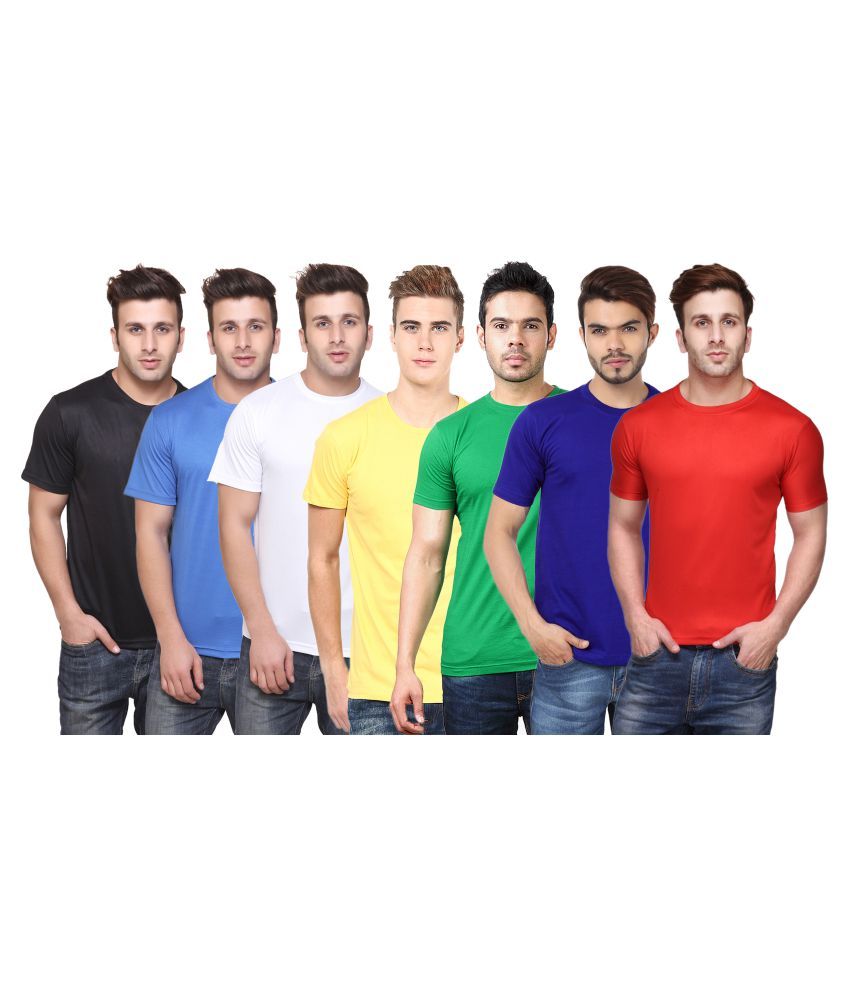     			FUNKY GUYS Multi Round T-Shirt Pack of 7