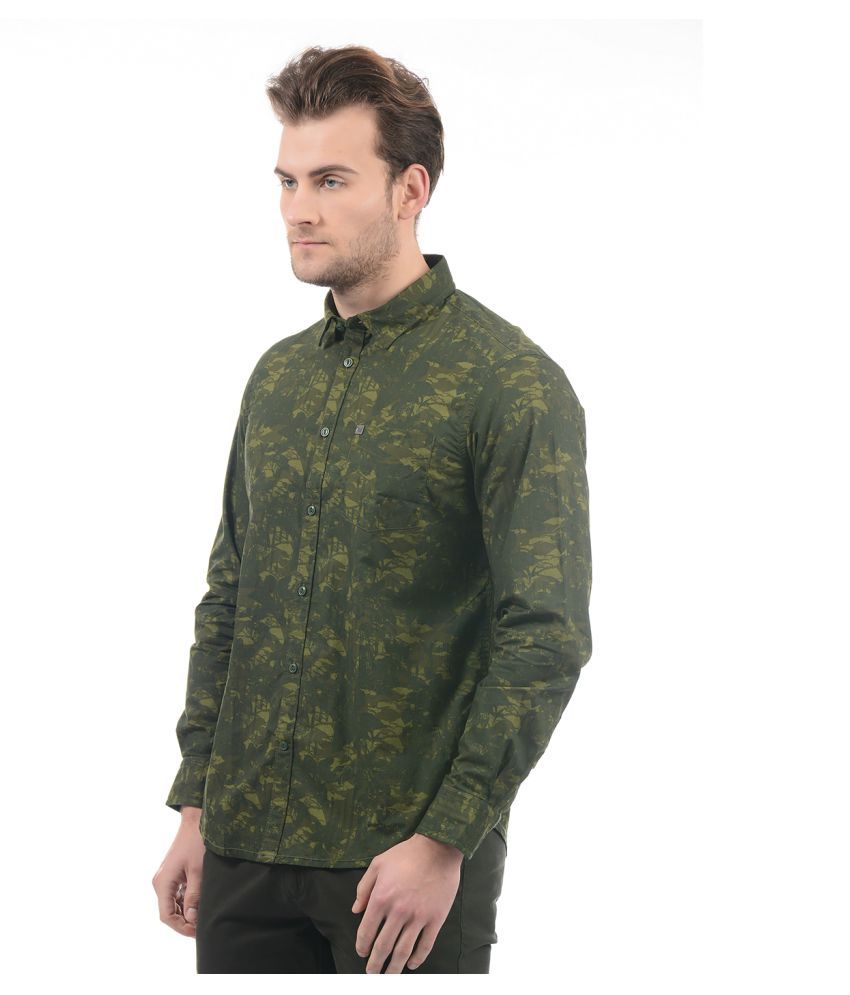  Arrow  Green Slim Fit Shirt  Buy Arrow  Green Slim Fit 