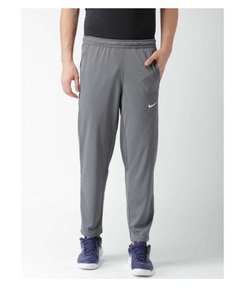 Nike Grey Polyester Lycra Trackpants - Buy Nike Grey Polyester Lycra ...