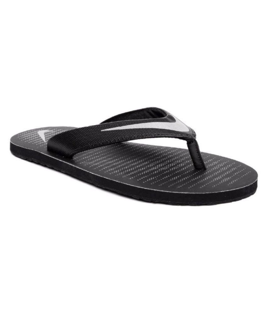 black nike flip flops womens