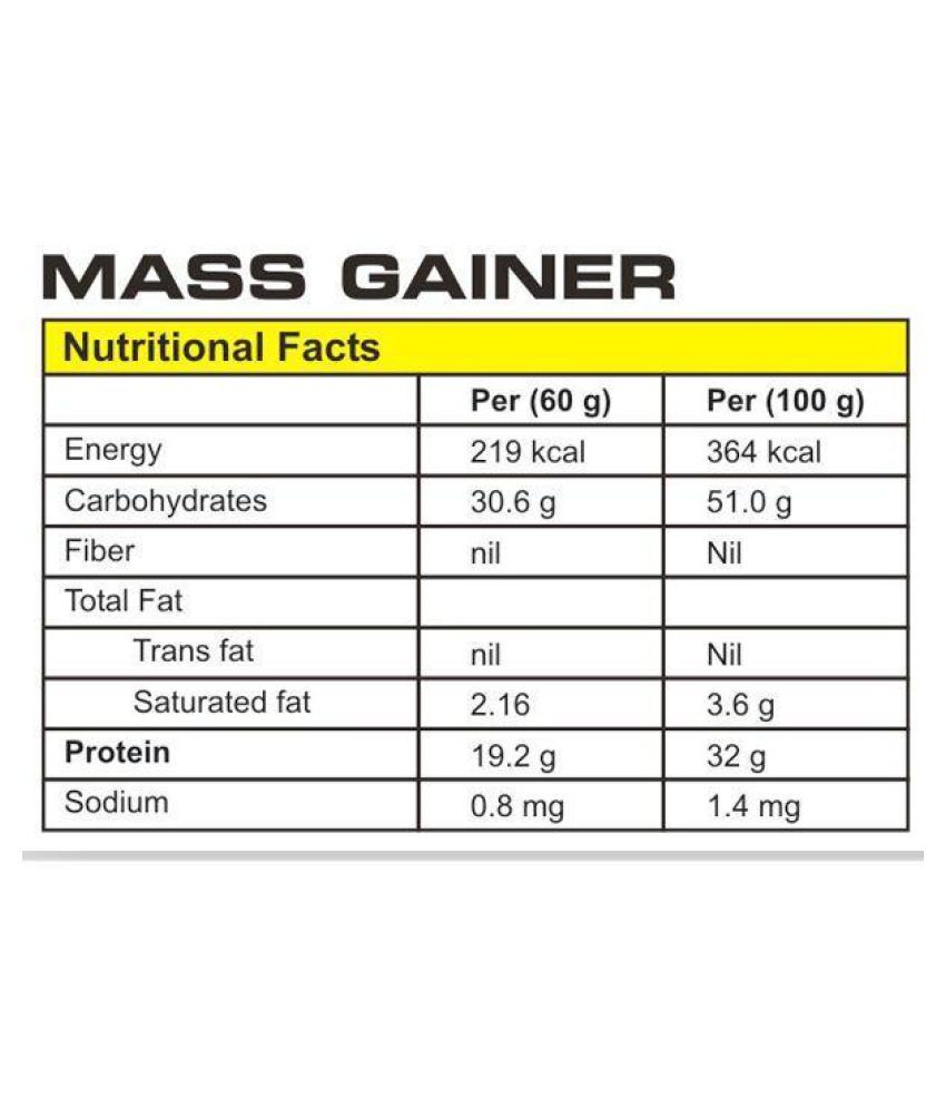 Protein Scoop Mass Gainer 1 kg Mass Gainer Powder: Buy ...