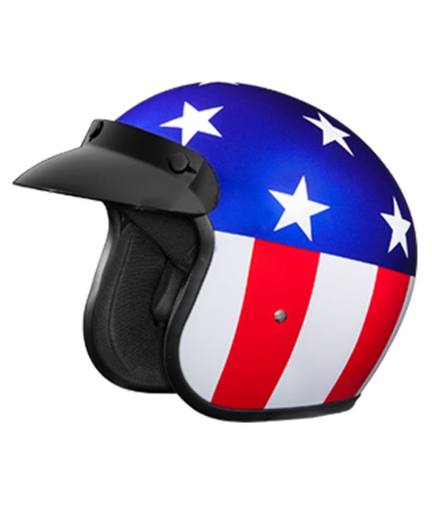 STUDDS JETSTAR CLASSIC D1 CAP AME F.BLU Open Face Helmet Blue L Buy STUDDS JETSTAR CLASSIC D1