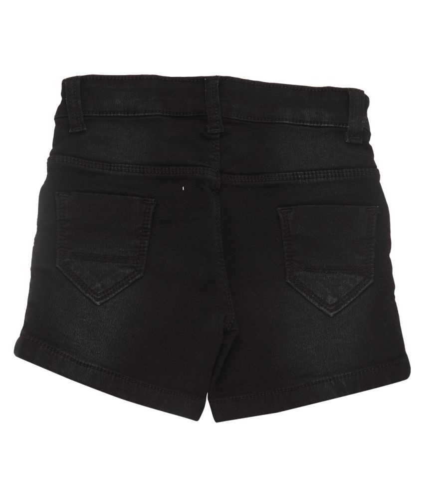 OVO Girls Regular Fit Blue Denim Shorts - Buy OVO Girls Regular Fit Blue Denim Shorts Online at 