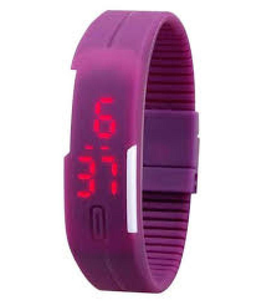 purple led watch