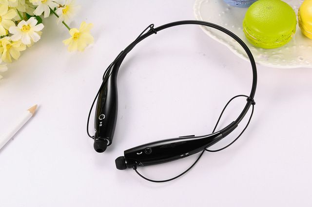 WowObjects 730 New Gold Color Neckband Bluetooth Headsets Sport Wireless Earphones V4.0 Running Music Phone Headphones Handsfree