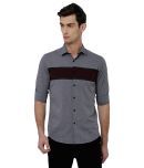 Black Coffee Grey Slim Fit Shirt