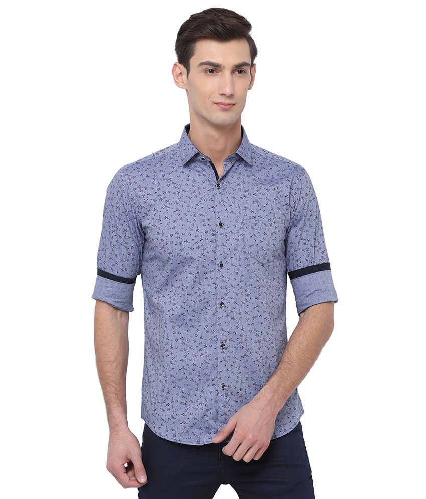     			Black Coffee Multi Slim Fit Formal Shirt