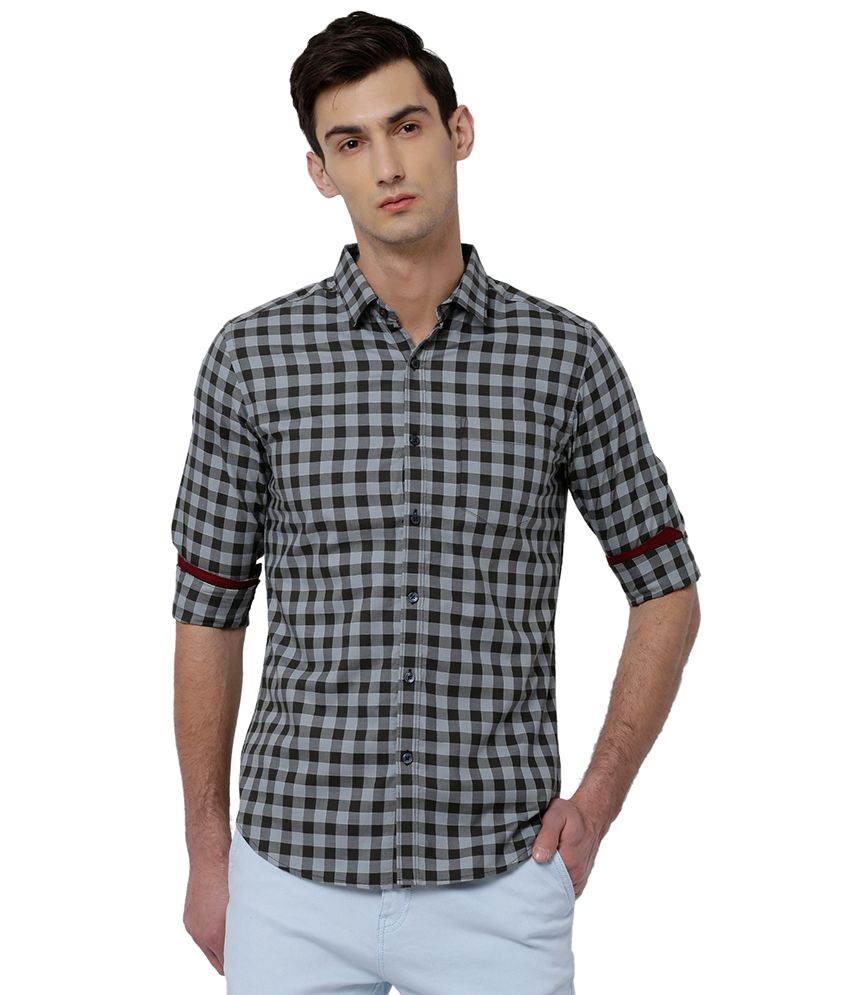 Black Coffee Multi Slim Fit Shirt - Buy Black Coffee Multi Slim Fit Shirt Online at Best Prices ...