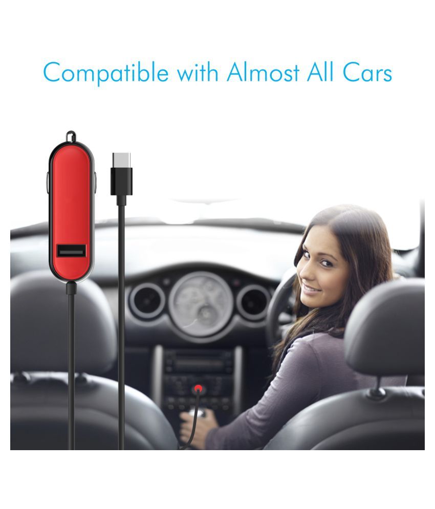 Portronics CarPower 2C POR856 Car Charger with 1 USB port & Type C