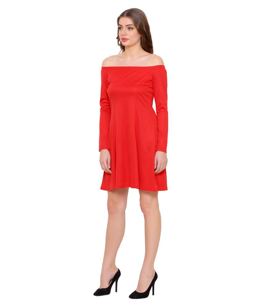 @499 Crepe Red Dresses - Buy @499 Crepe Red Dresses Online at Best ...