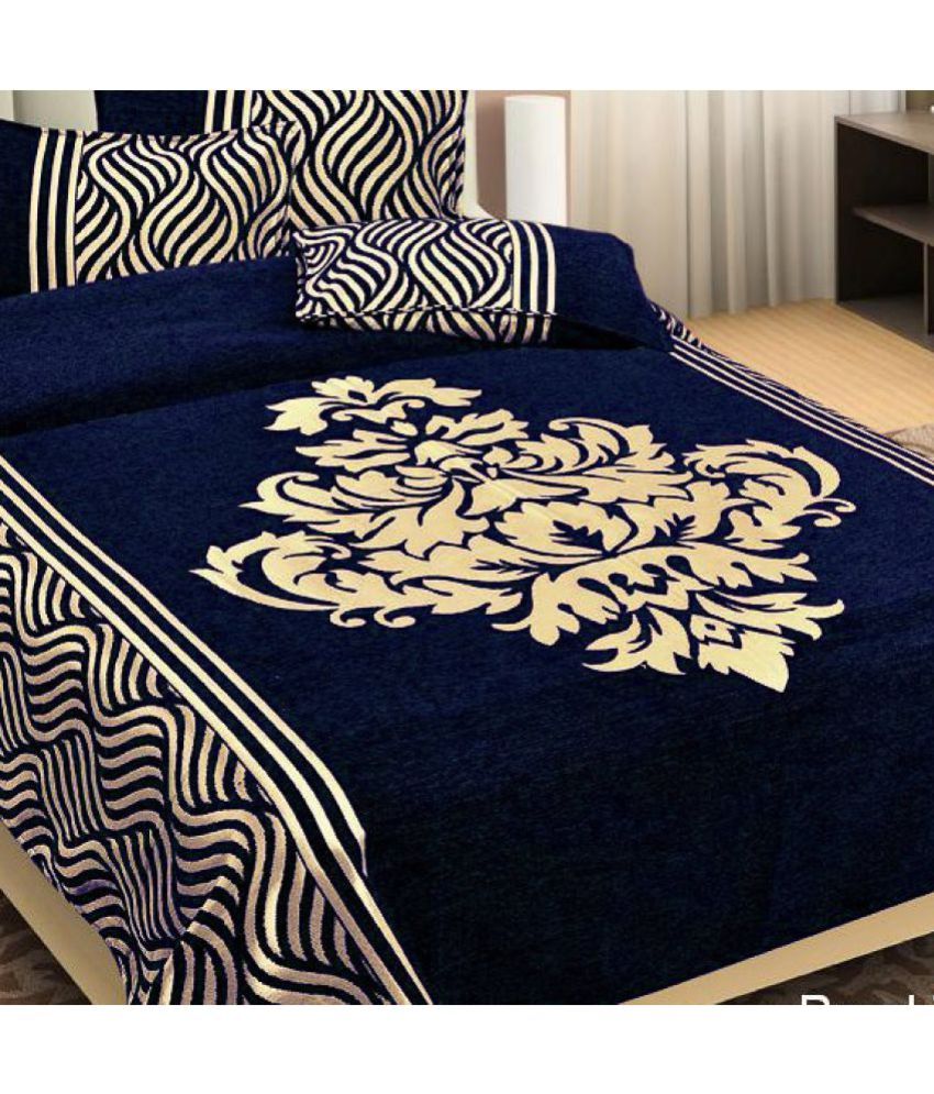 Bombay Dyeing Velvet Double Bedsheet with 2 Pillow Covers Buy Bombay