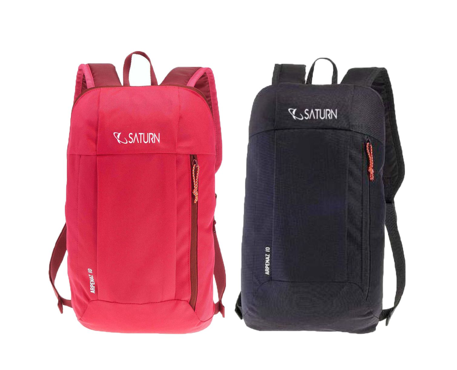     			Saturn New Generation Style School Bags Pack Of 2(Red and Black)