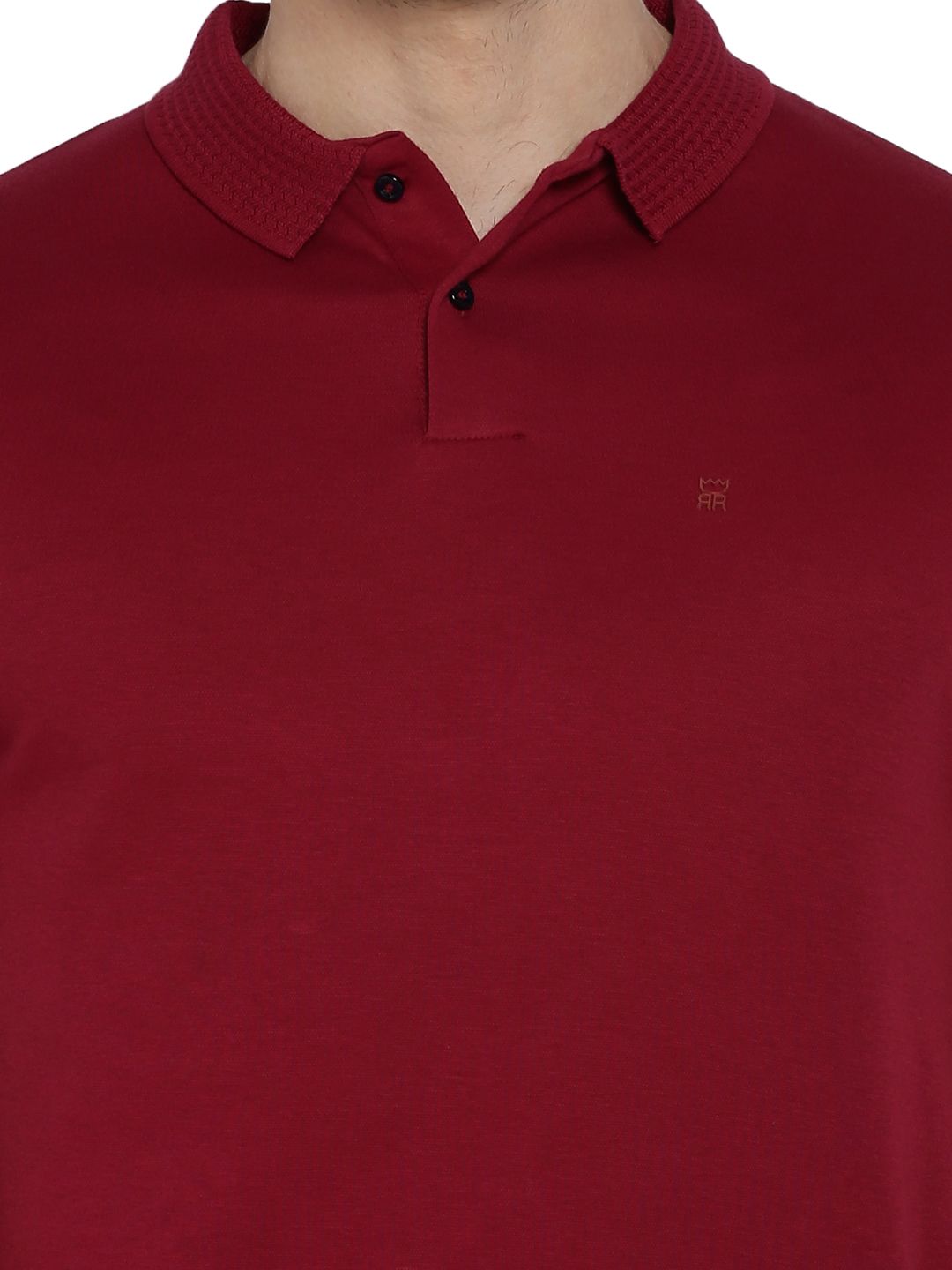 Rare Rabbit Red Slim Fit Polo T Shirt 