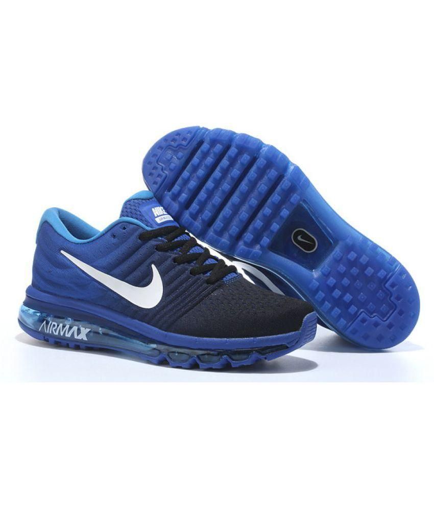 blue and white nike airmax