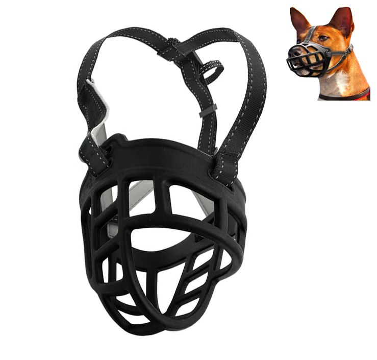 Nema Silicone Basket AntiBite Muzzle For Dogs Black Small ( Size 3
