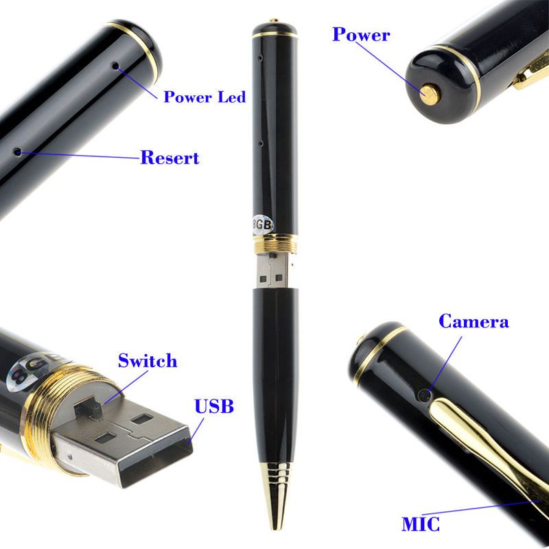 hd spy pen plus 8gb