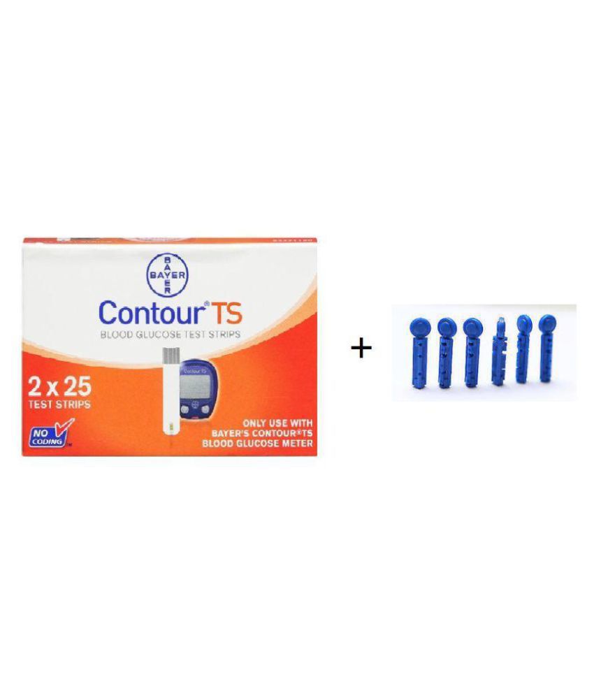     			Bayer contour TS 50 Test Strips With 100 Lancet Expiry: Jan -2025