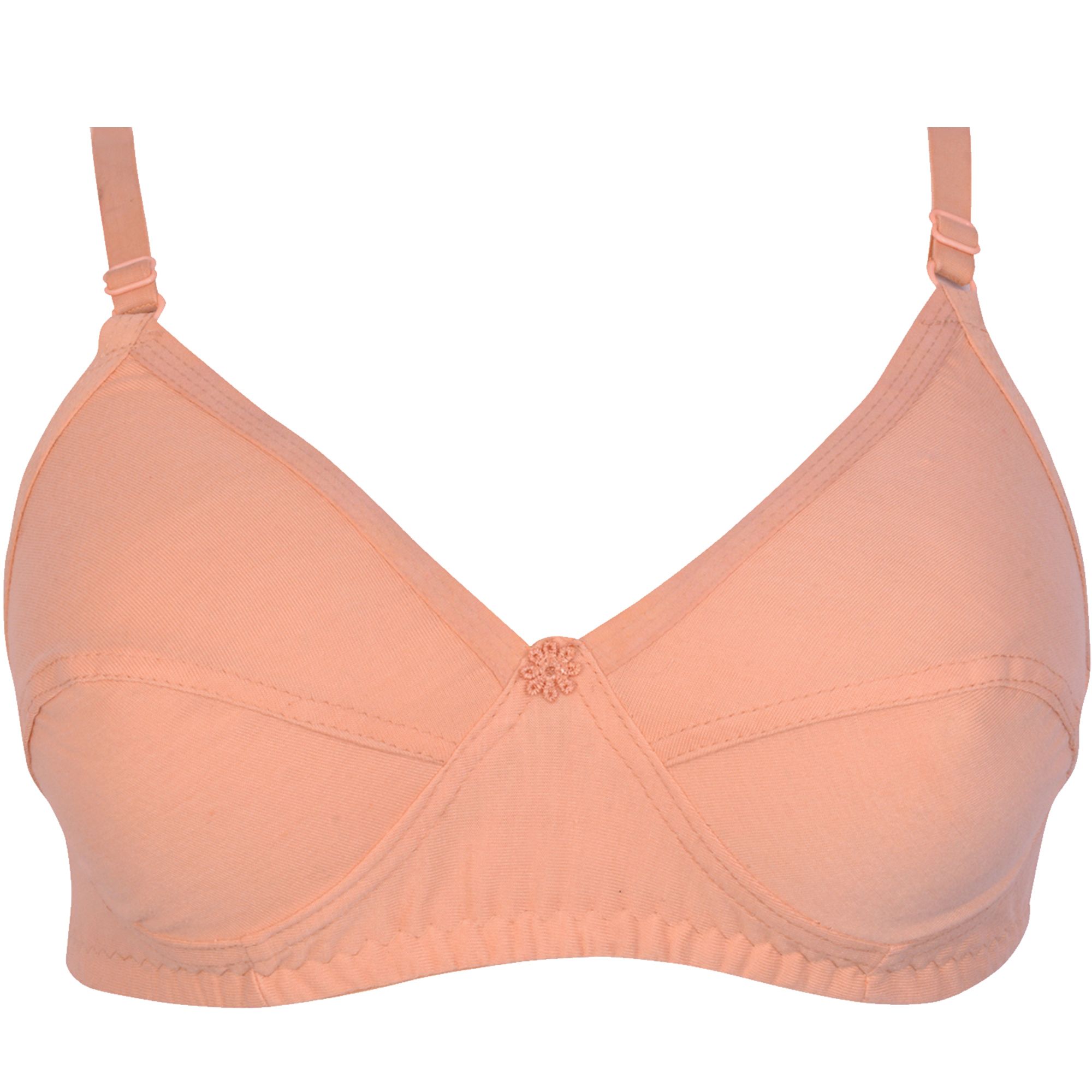 Buy Kiran Enterprises Cotton Minimizer Bra Beige Online at Best