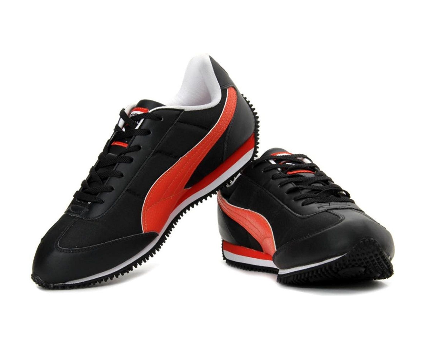 puma black casual shoes