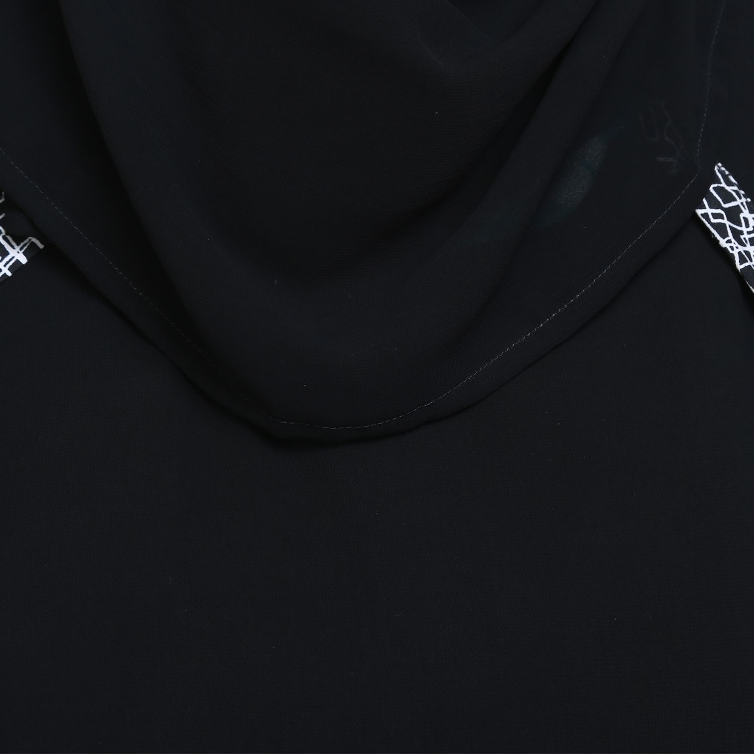 abaya Black Crepe Stitched Burqas with Hijab Price in India Buy abaya Black Crepe Stitched Burqas with Hijab