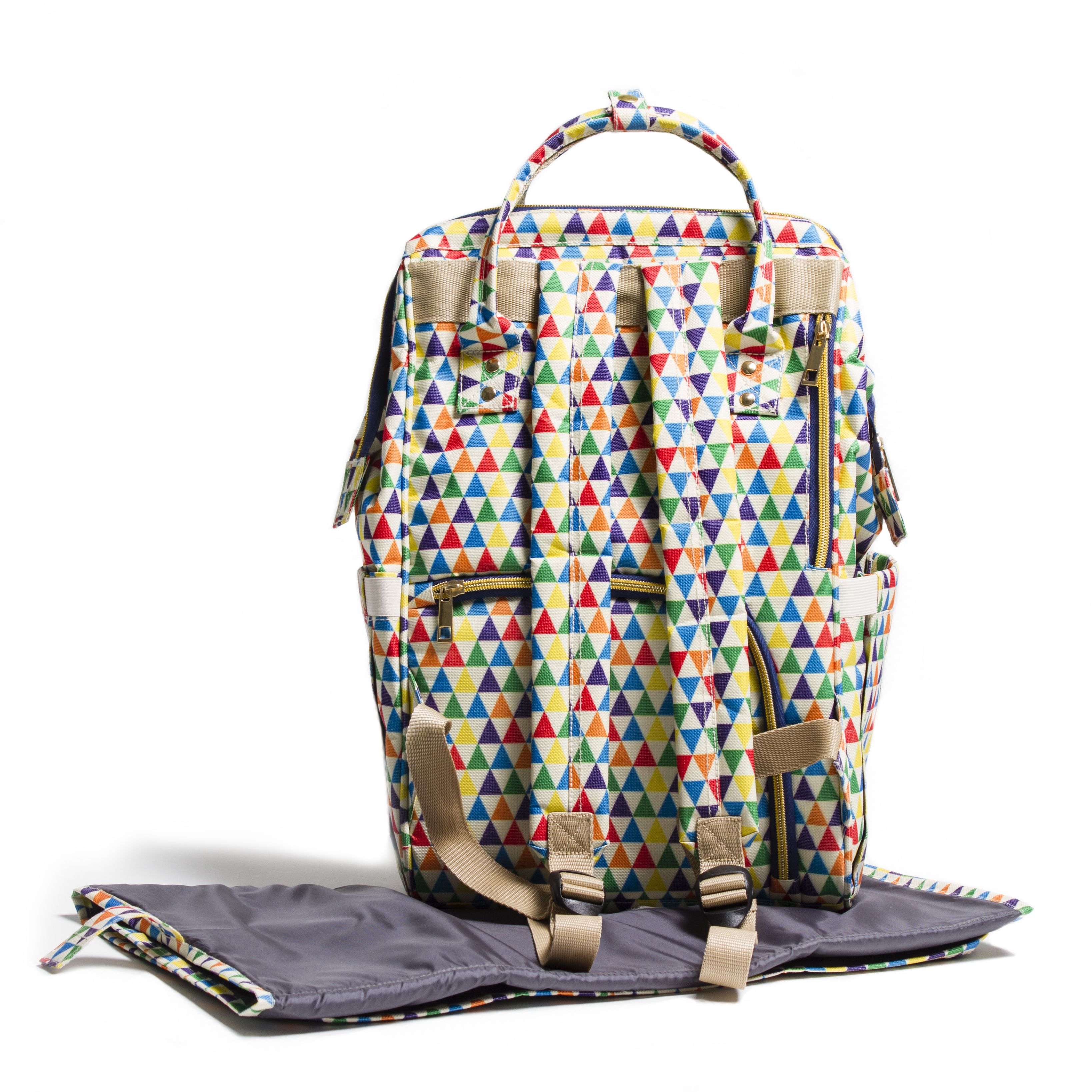 Baby Jalebi MultiColour Canvas Diaper Bag ( 40 cm Buy Baby Jalebi