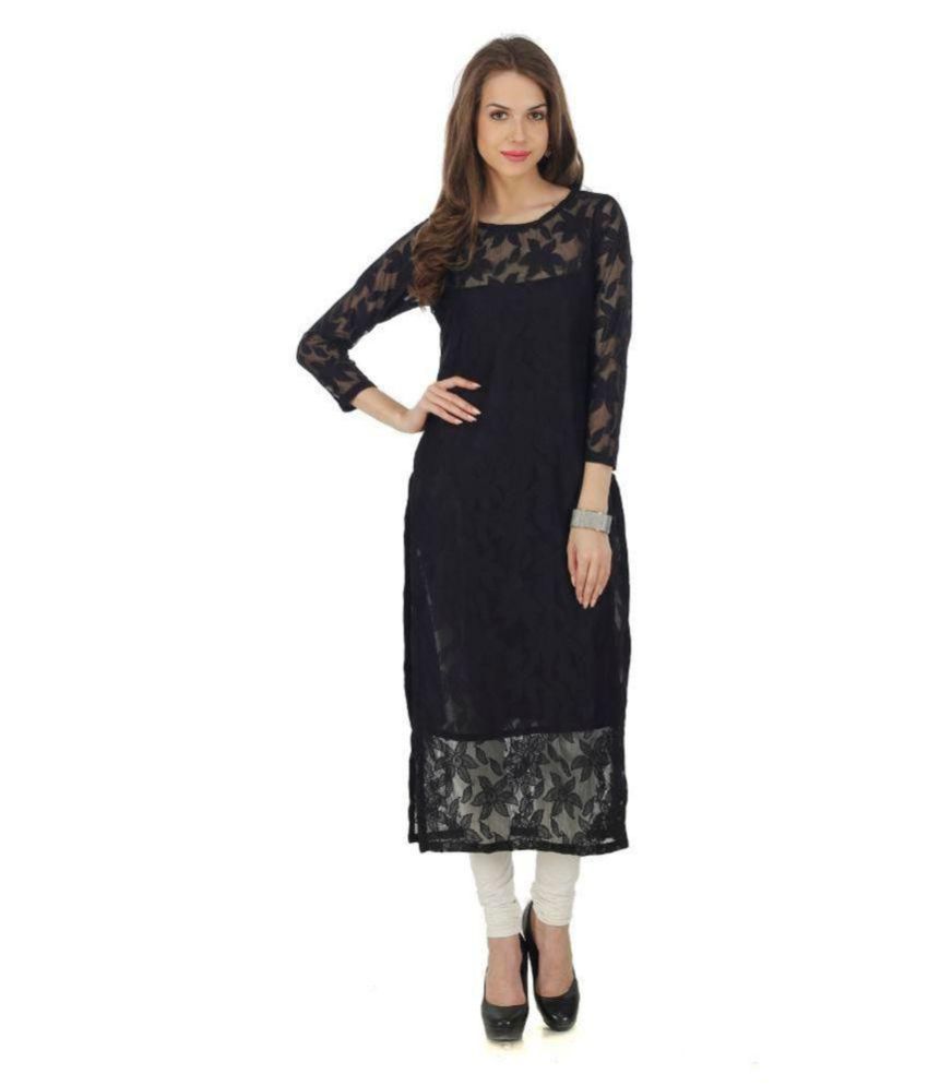 black kurti tops