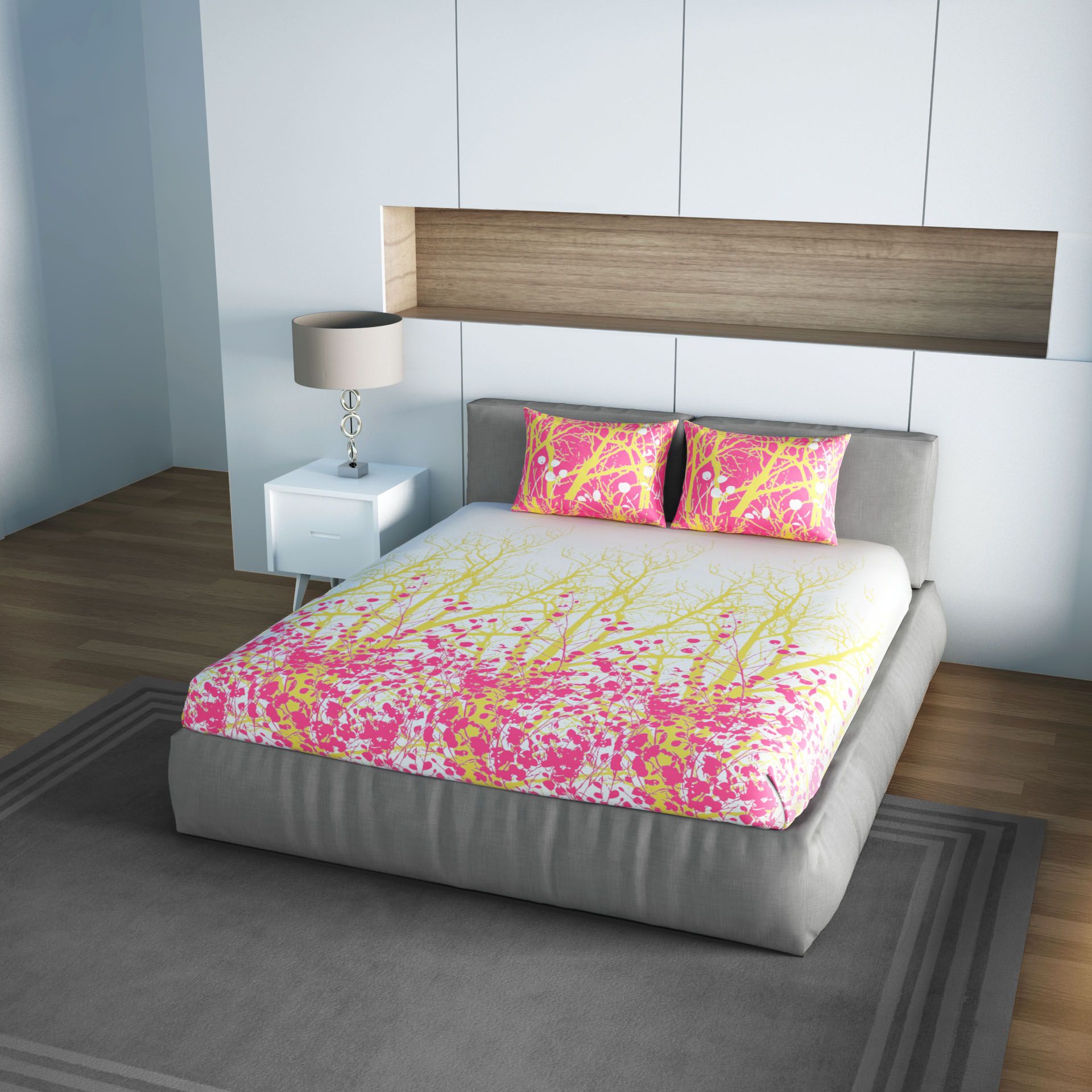 SPACES Cotton Double Bedsheet with 2 Pillow Covers Buy SPACES Cotton