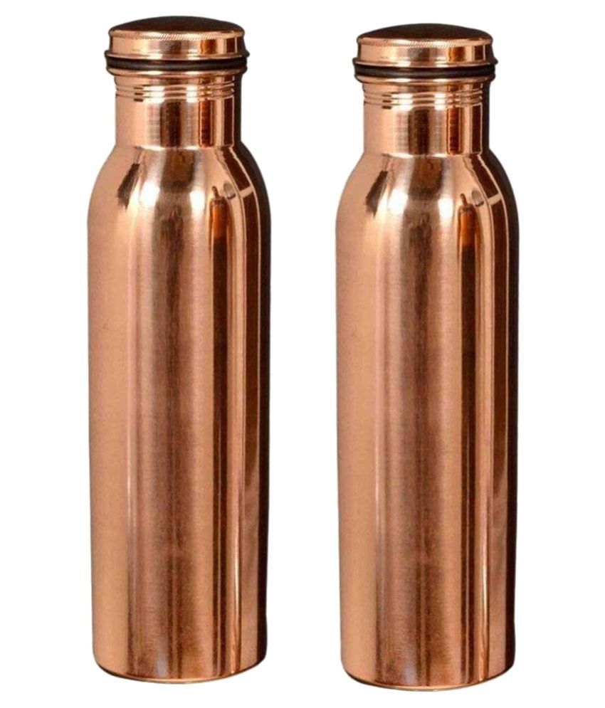     			ZCI Brown 1000 ml Water Bottle Set of 2