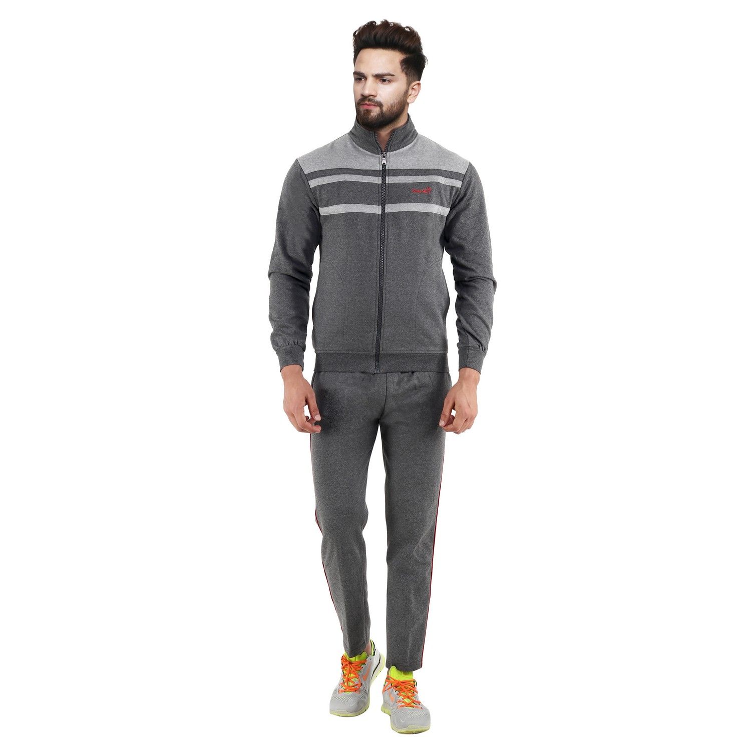 FLYING STAR Grey Cotton Tracksuit - Buy FLYING STAR Grey Cotton ...