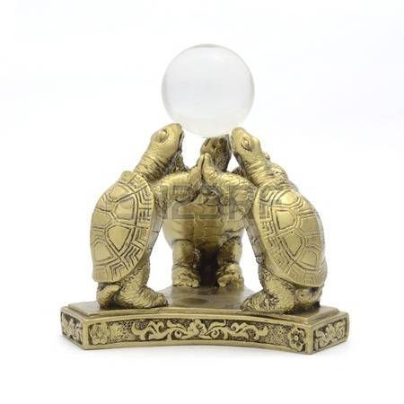     			Snaya CollectionFeng Shui Resin three Tortoise one Ball