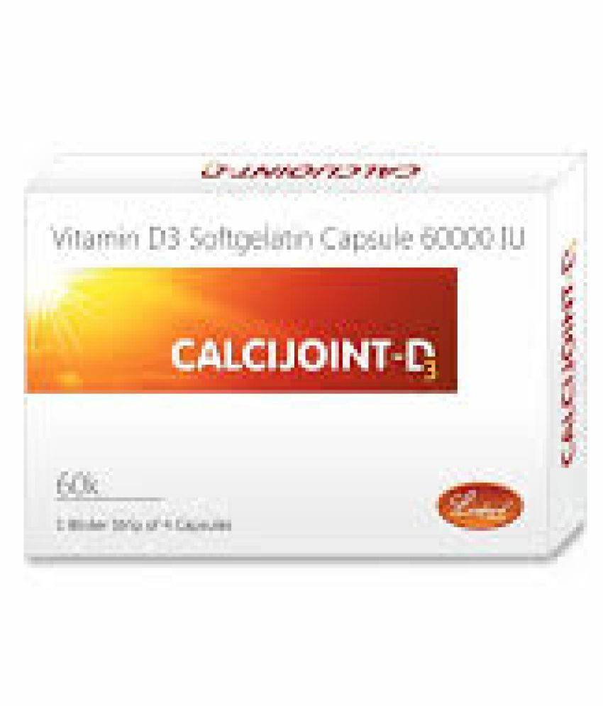 Calcijoint D3 Capsule Vitamin D 60000iu 60 Nos Vitamins Softgel
