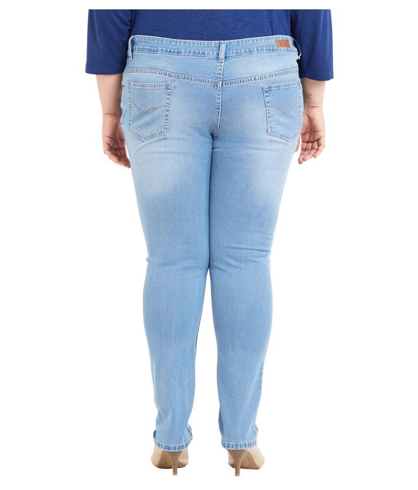 plus size blue jeans