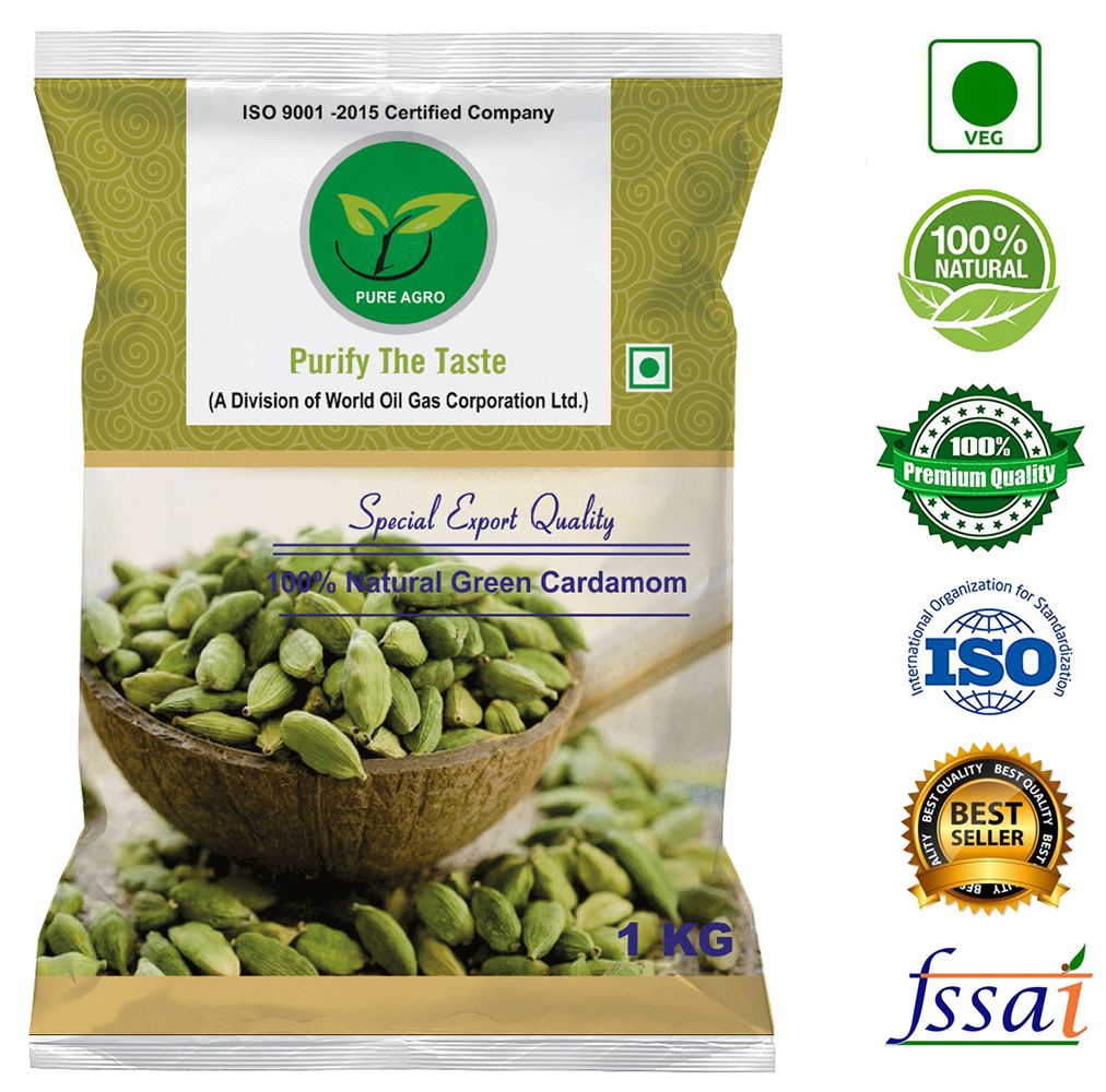 Pure Agro Elaichi (Cardamom) 1 kg Buy Pure Agro Elaichi (Cardamom) 1 kg at Best Prices in India