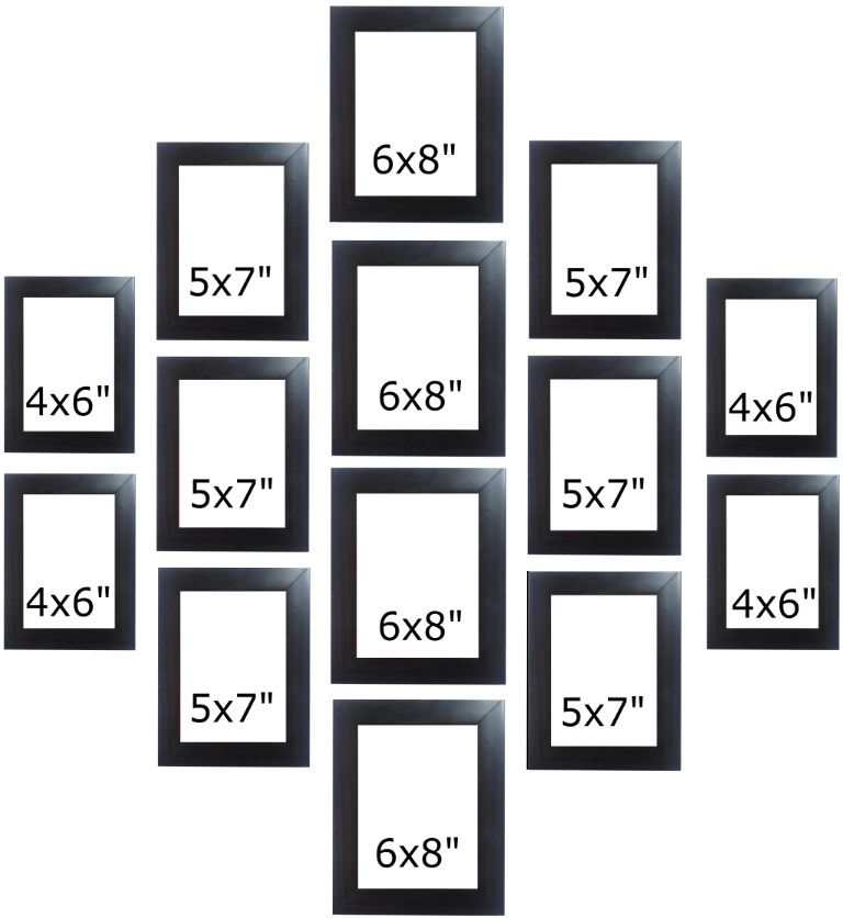 Burhani Pvc Wall Hanging Brown Collage Photo Frame Pack Of 14 Burhani Pvc Wall Hanging Brown Collage Photo Frame Pack Of 14 At Best In India