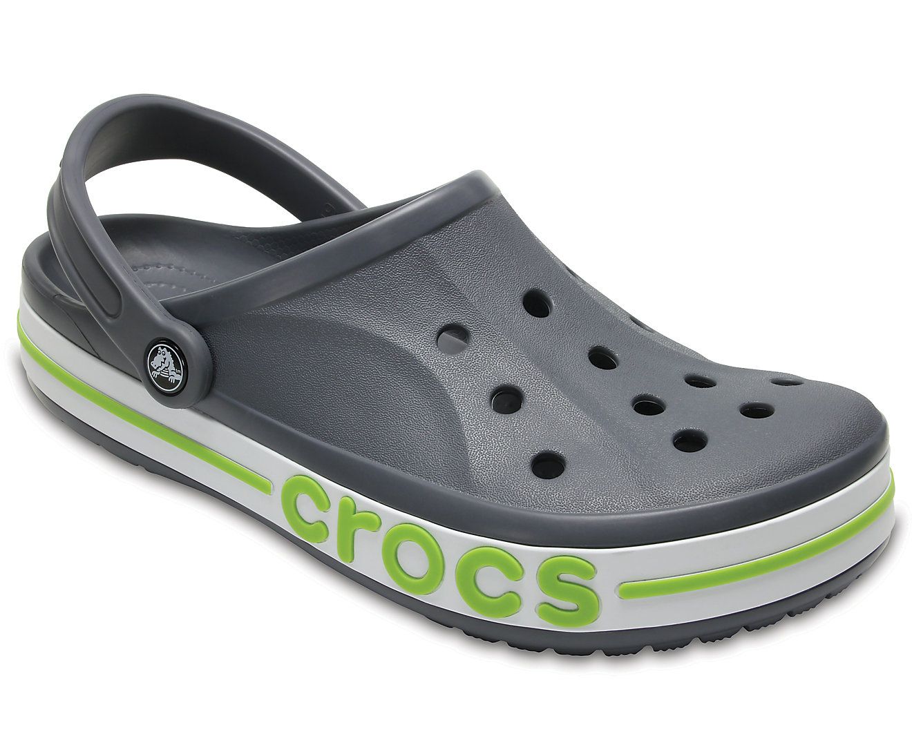crocs gray croslite floater sandals