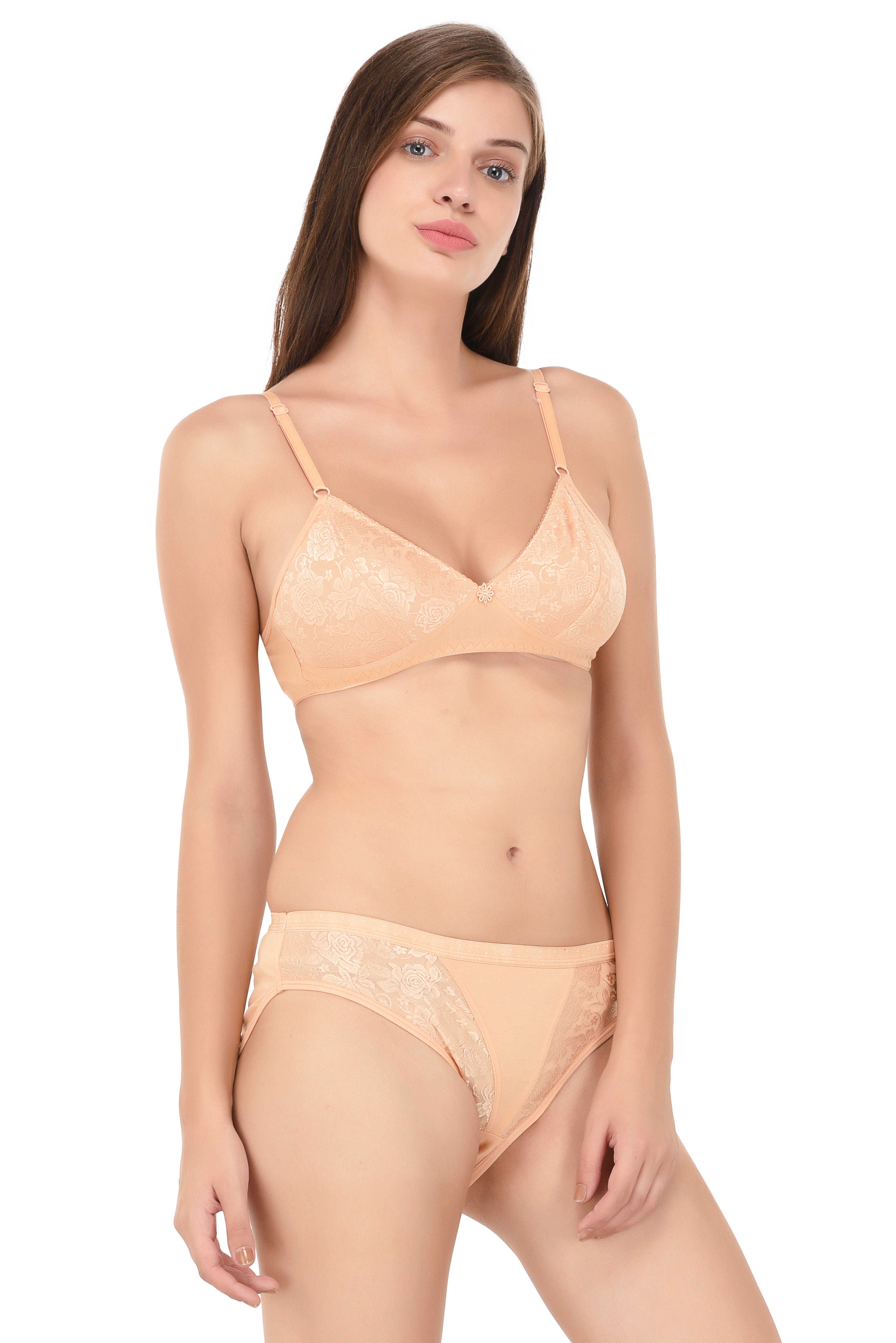 Buy Lizaray Cotton Bra And Panty Set Online At Best Prices In India Snapdeal