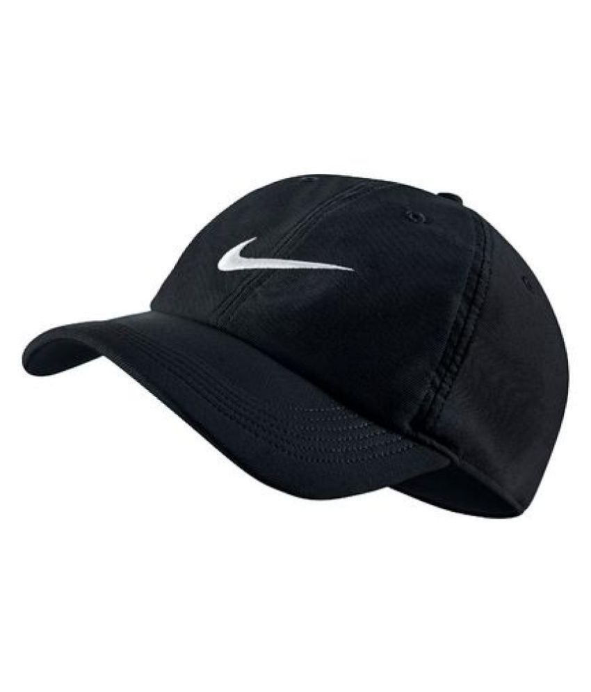 Nike Black Plain Cotton Caps - Buy Nike Black Plain Cotton Caps Online ...