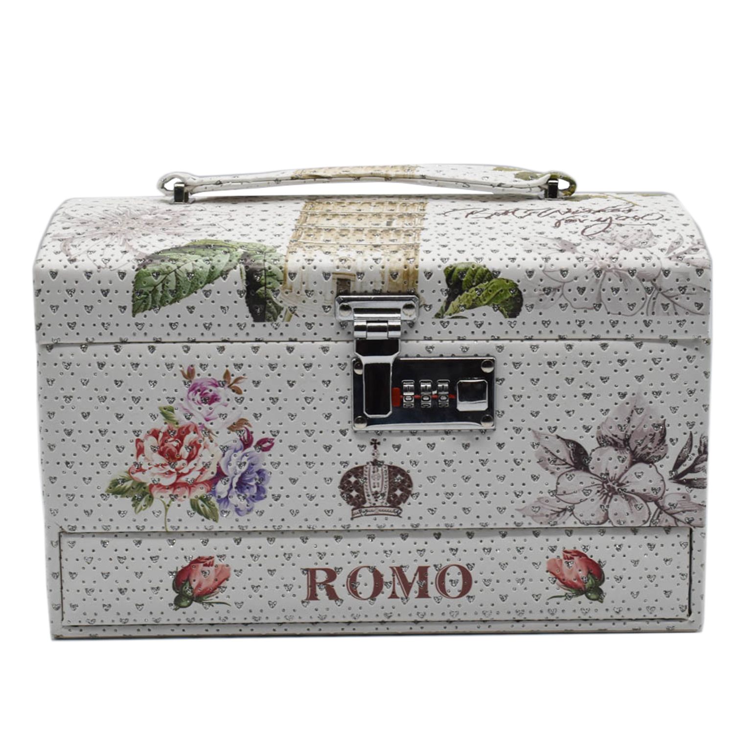 Jewelry Organizer Box with Mirror & Pullout Drawer - Romo ...