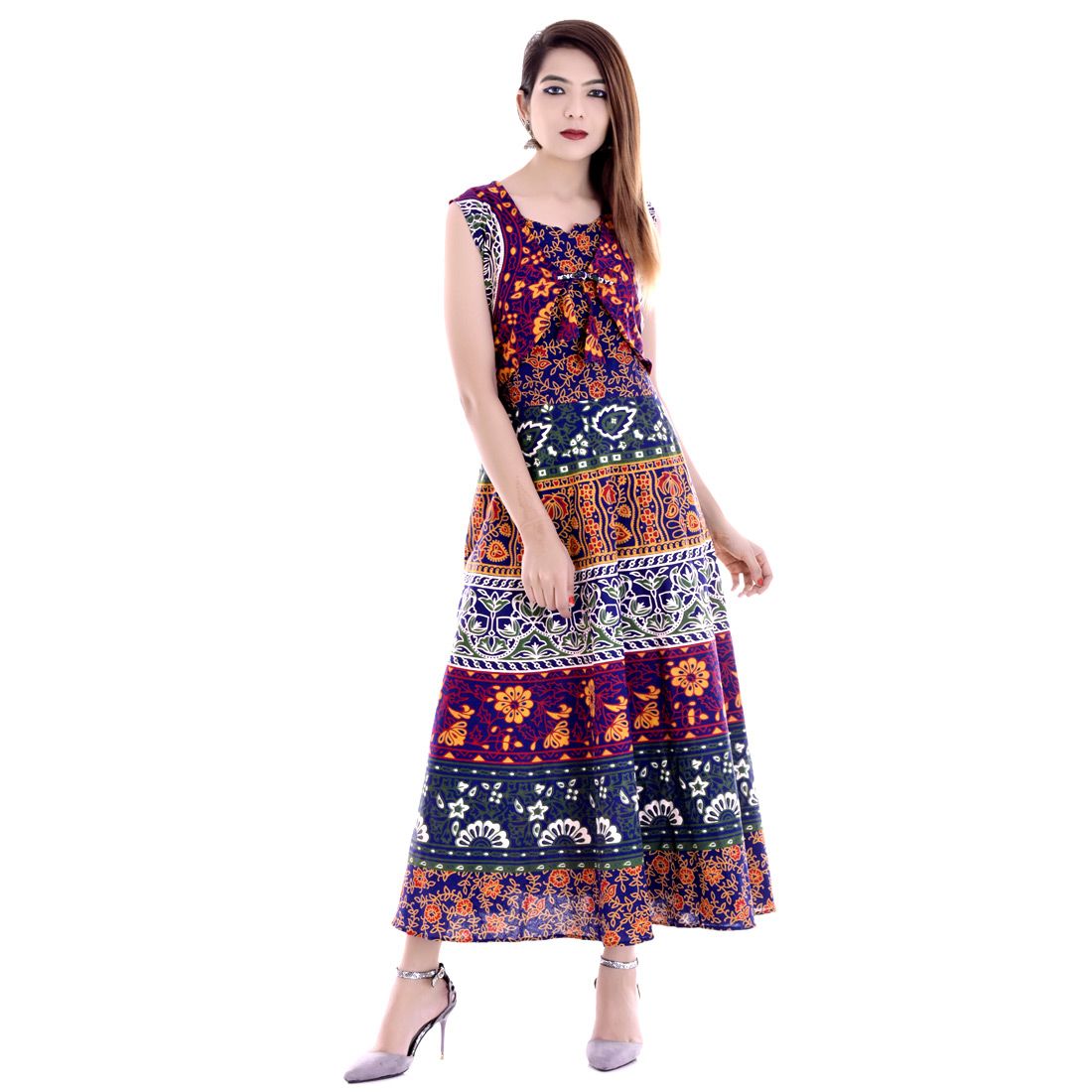 multi color gown