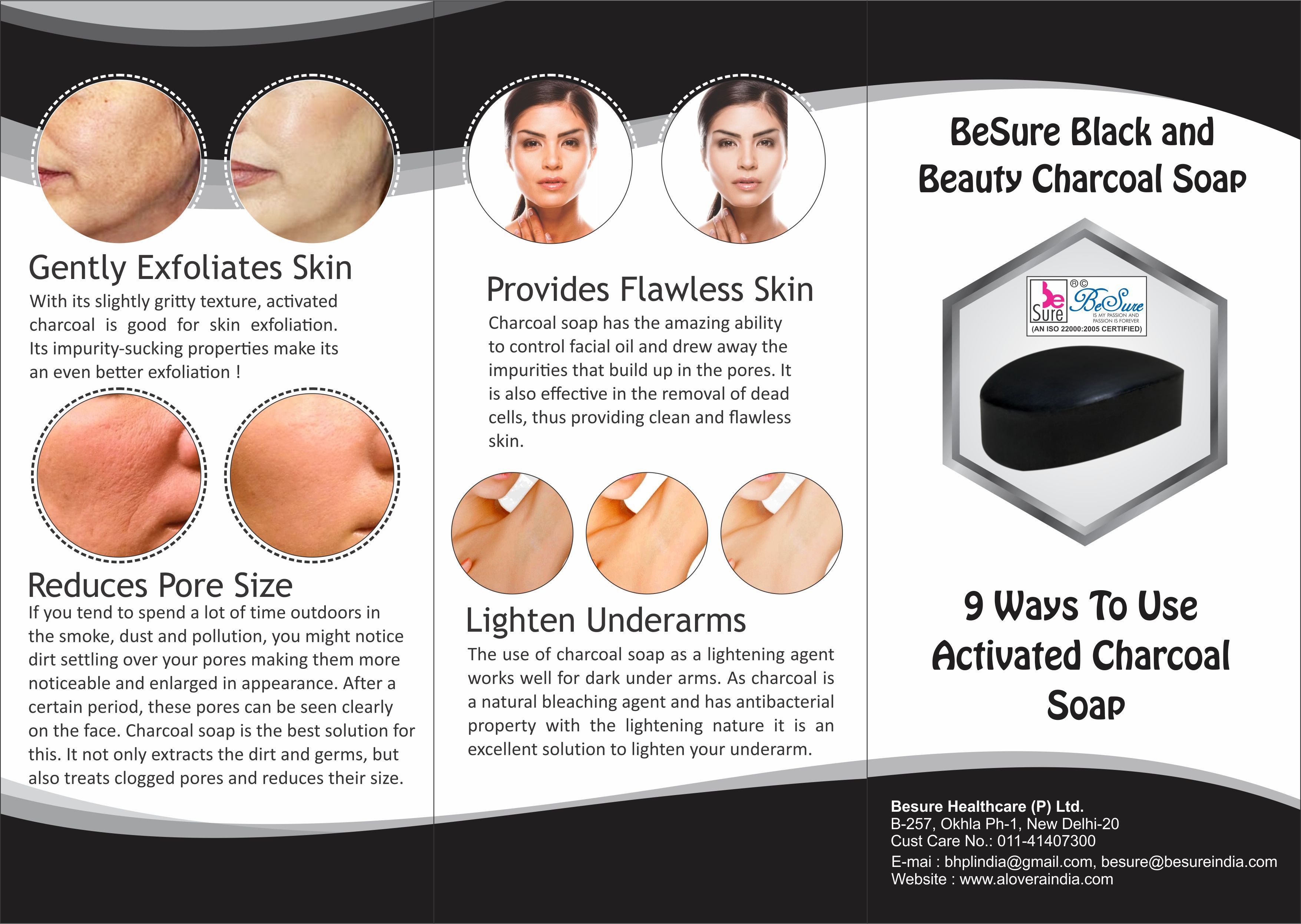 use of charcoal face wash