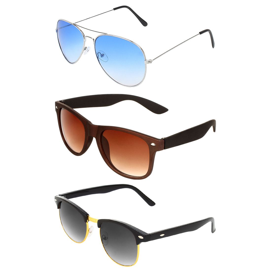 Abner Sunglasses Combo ( 3 pairs of sunglasses ) - Buy Abner Sunglasses ...