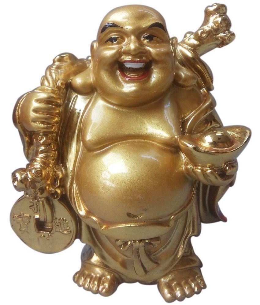     			King & Queen Laughing Buddha With Coins