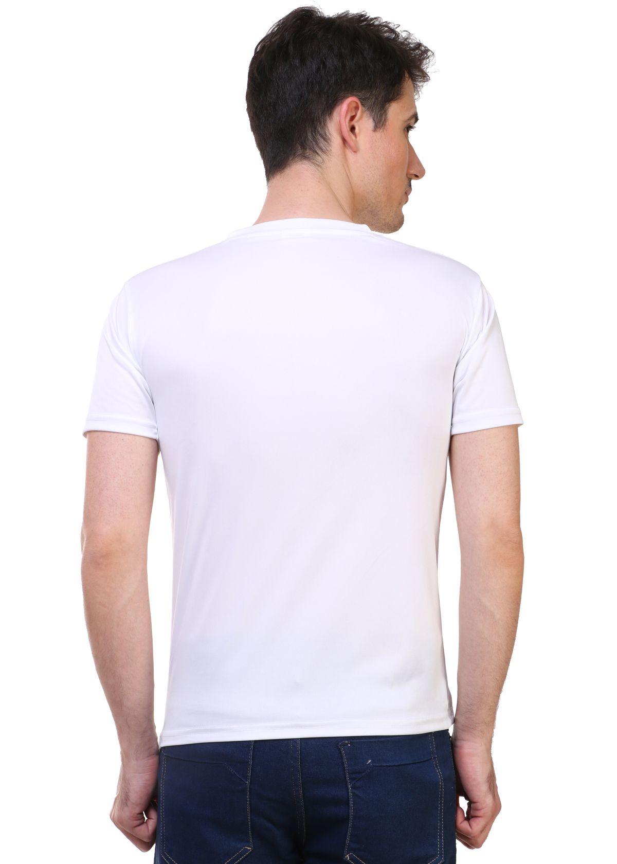 M R MARC ROSE White Round T-Shirt - Buy M R MARC ROSE White Round T ...