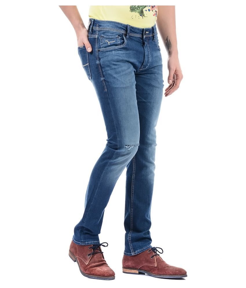 flying machine slim men blue jeans