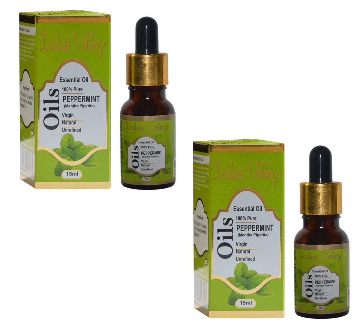     			Indus Valley Pure Virgin Peppermint Essential Oil - Twin Pack (30 ml)