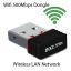 Terabyte Wifi 500Mbps Dongle 802.11n Wi Fi 2.4GHz Small Wireless LAN Network Card External PC Desktop Laptop USB Adapter Black
