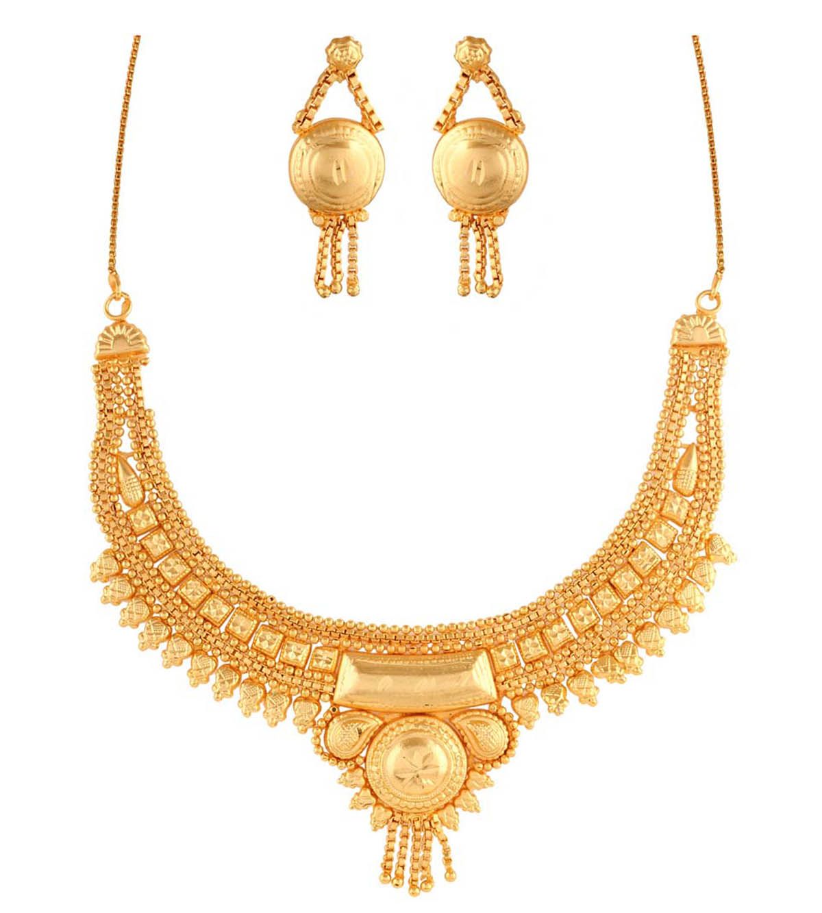 gold plated wedding necklace