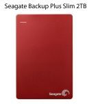 Seagate Backup Plus Slim 2TB Portable External Hard Drive & Mobile Device Backup (Red)
