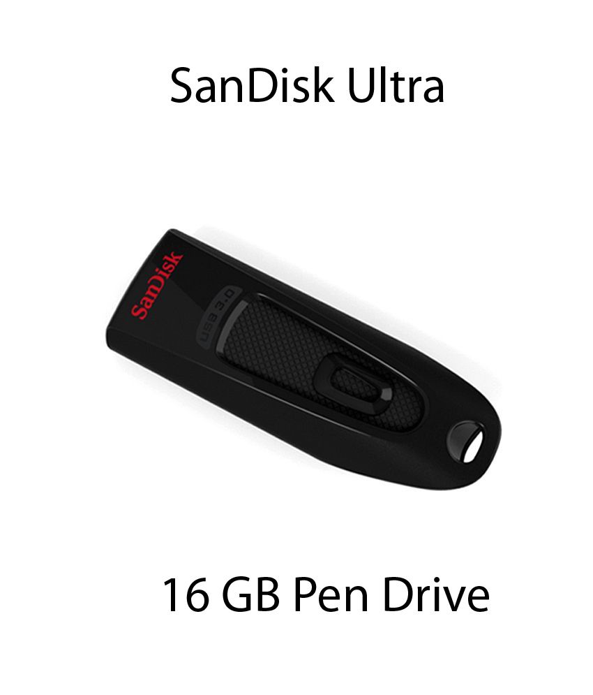     			SanDisk Ultra CZ48 16GB USB 3.0 Pen Drive (Black)